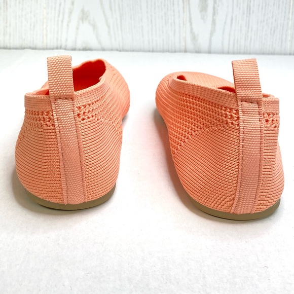 Nordstrom Super Lightweight Peach Open Weave Flats New - Picture 2 of 10